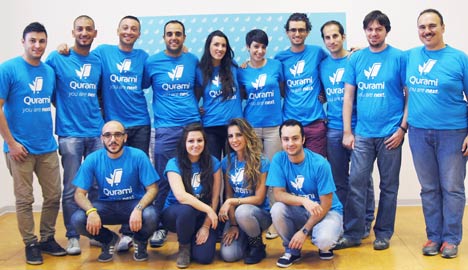 Ragazzi della Startup Qurami posano insieme