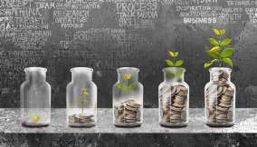 Saving money concept