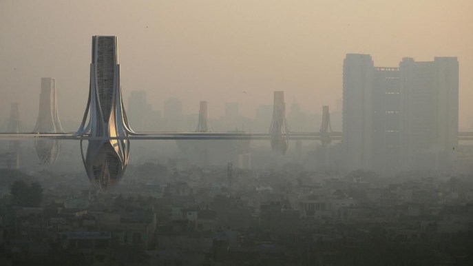 Da Dubai a Delhi per pulire l’aria dallo smog con filtri alti 100 metri