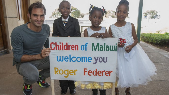 La Fondazione di Roger Federer ha speso 12 milioni per finanziare scuole in Africa