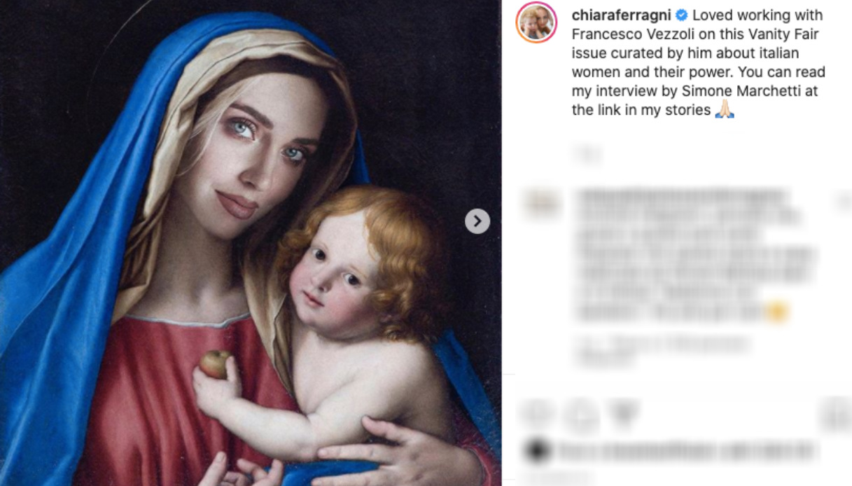 Chiara Ferragni denunciata dal Codacons: la foto versione Madonna è  un'”offesa” | QuiFinanza