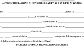 Autocertificazione, tutti i dati da compilare: scarica qui il modulo