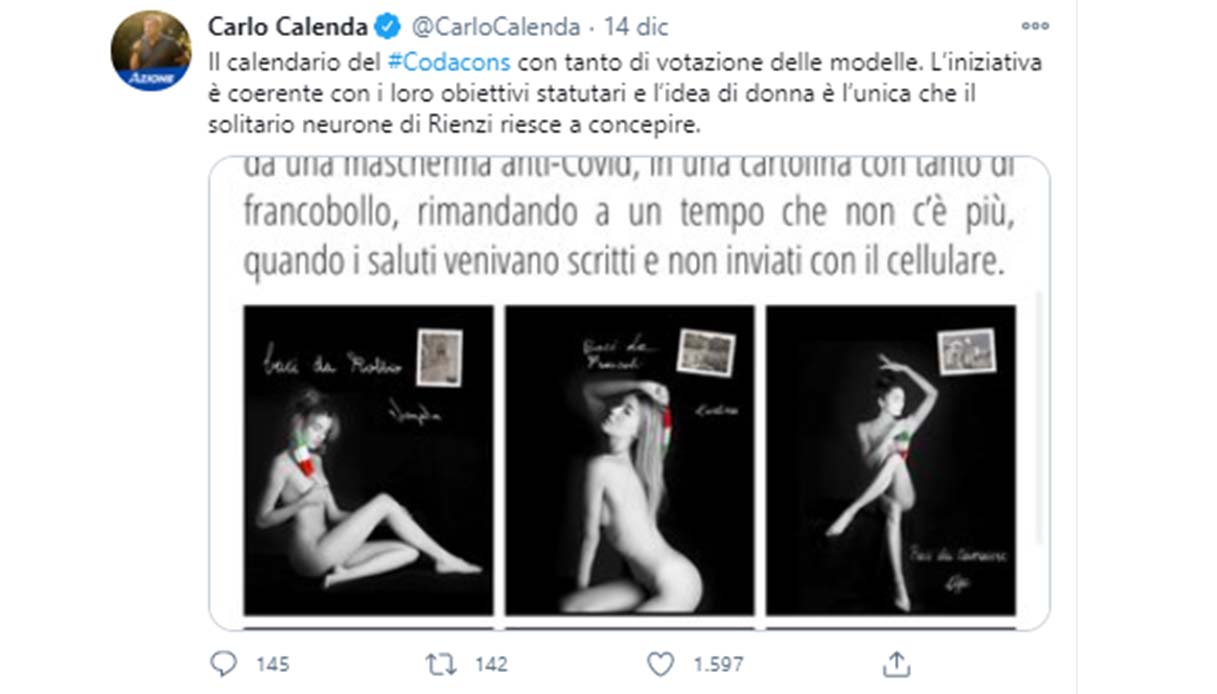 Calendario Codacons, accuse di sessismo per modelle nude ma con la mascherina