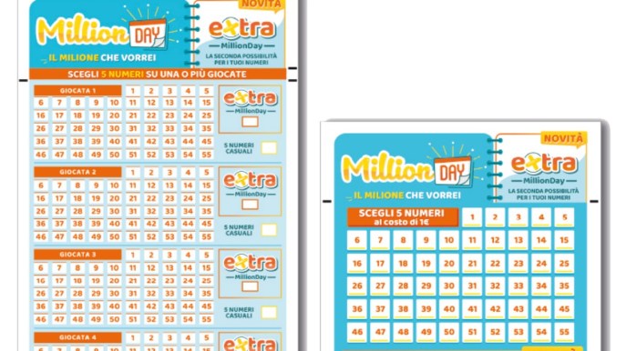 MillionDay e MillionDay Extra, le estrazioni delle 20.30 di giovedì 16 maggio