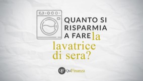 Quanto si risparmia a fare la lavatrice di sera