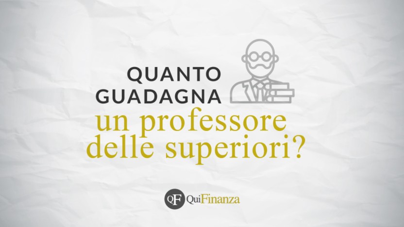 Quanto guadagna davvero un professore delle superiori
