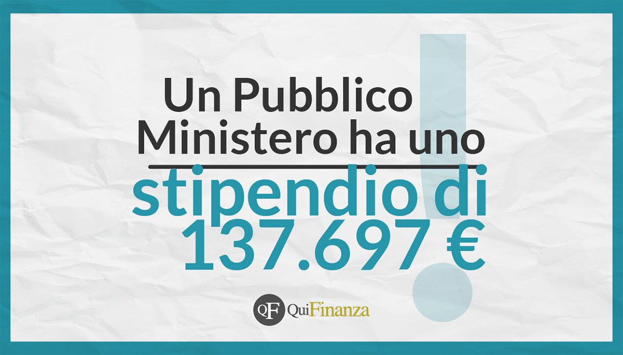 stipendio di un pubblico ministero