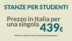 Stanza singola per studenti: i prezzi medi delle città italiane