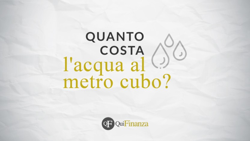 Quanto costa davvero l'acqua in Italia