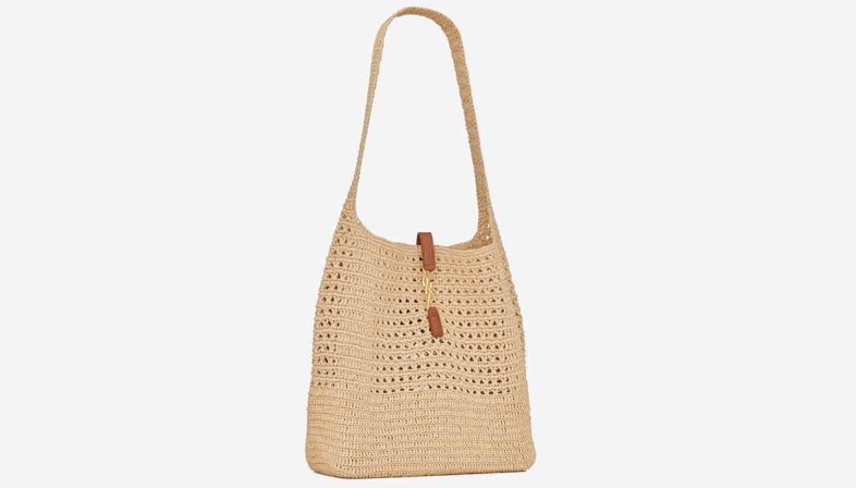 Leo Design Borsa Grande Spiaggia In Cotone Stile Boho - Tote Bag Estiva A Tracolla, Capiente E Pieghevole, Con Zip, 62x38x25 Cm - 3