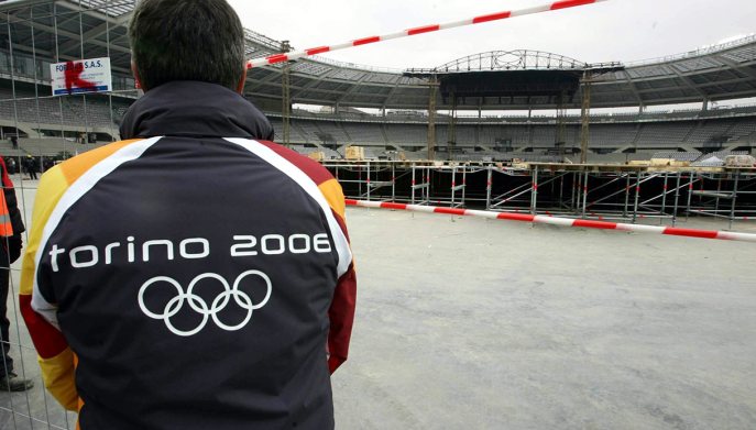 Addetto alla sicurezza delle Olimpiadi Invernali di Torino 2006.