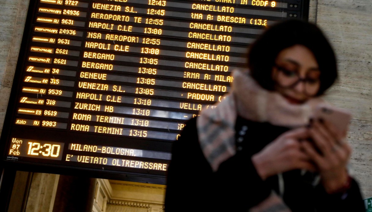 Maltempo treni 