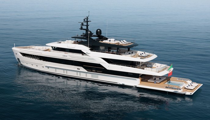 Superyacht 50Steel del Gruppo Sanlorenzo