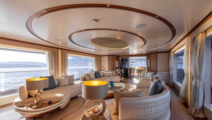 Il nuovo yacht M/Y Anjelif di Columbus Yachts interni