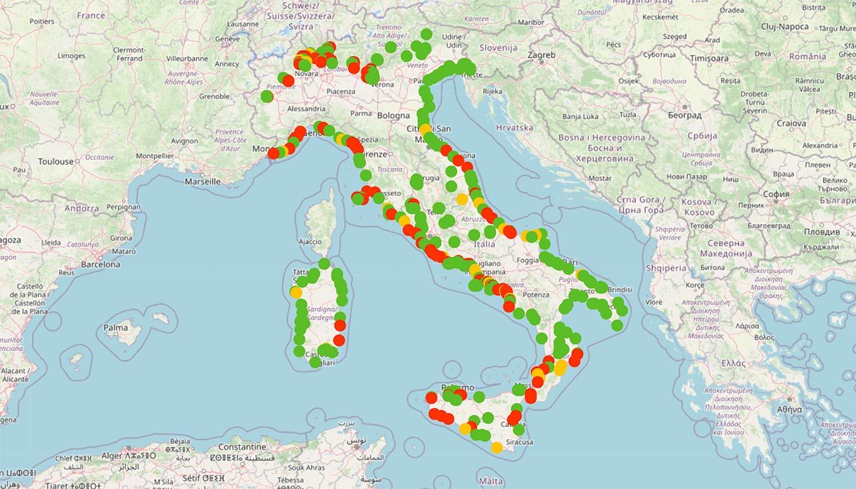 Mari e laghi italiani inquinati, il 34% delle acque è fuori legge