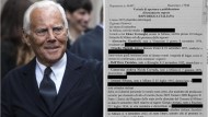 Testamento Armani, le tasse sull’eredità: perché lo Stato riceverà delle “briciole”