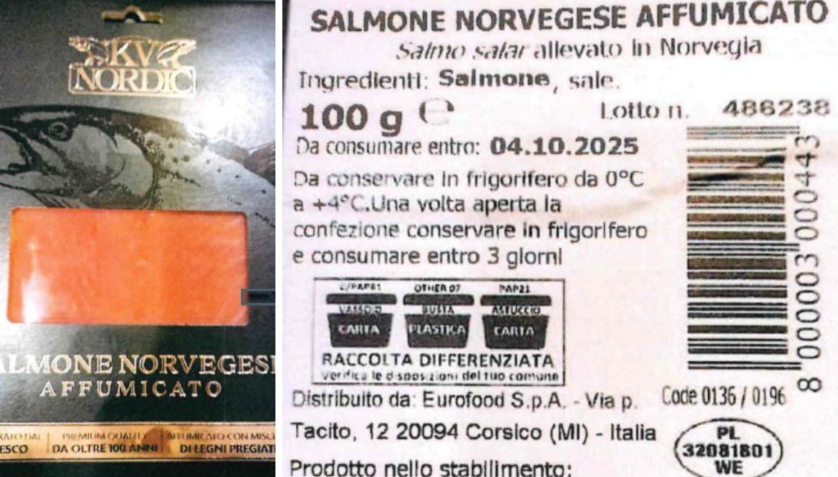 Salmone affumicato listeria