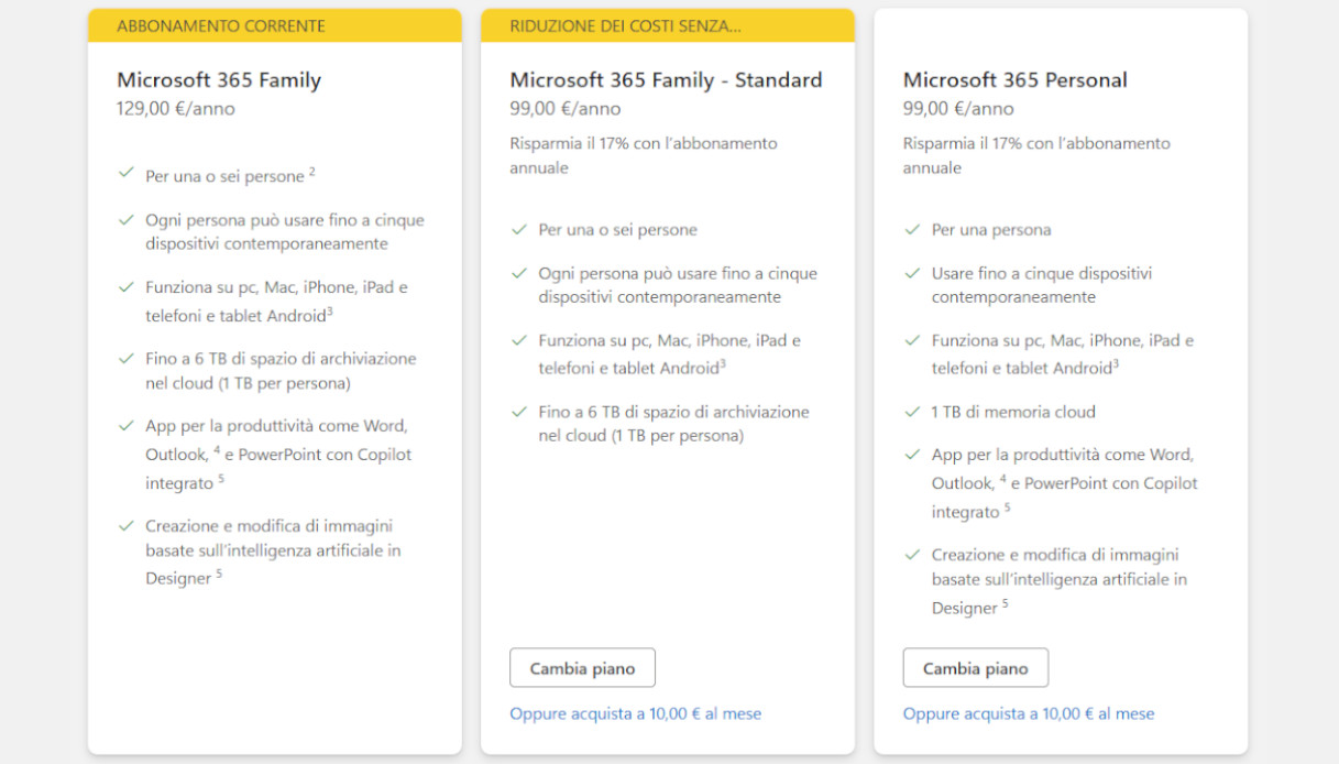 Microsoft 356 family