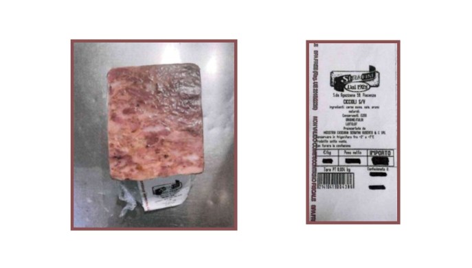 Ministero Salute: Avviso richiamo ciccioli sottovuoto per rischio Listeria.