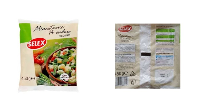 Richiamo alimentare Selex: cosa sapere sul minestrone surgelato e sugli alcaloidi del tropano