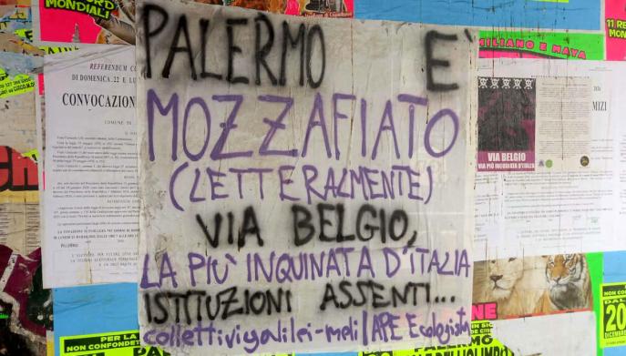 Aria inquinata a Palermo