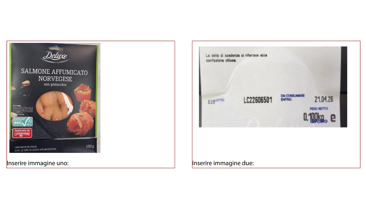 Salmone oggetto del richiamo