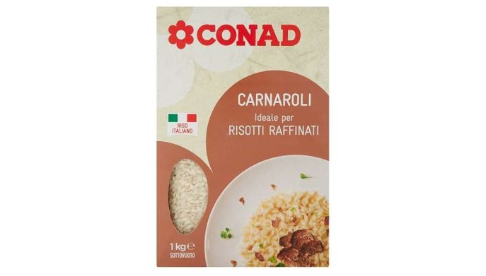 Conad richiama lotti di riso Carnaroli