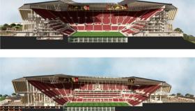 Nuovo stadio Roma, Curva Sud da 23mila posti e maxi stemma sulla facciata