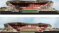 Nuovo stadio Roma, Curva Sud da 23mila posti e maxi stemma sulla facciata
