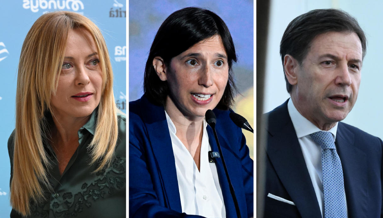 Nei sondaggi politici di oggi Meloni, Schlein e Conte perdono consenso: ecco chi sale